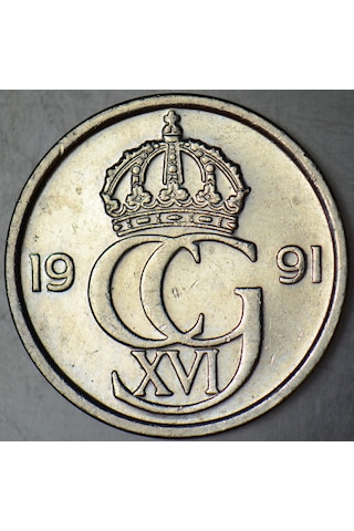 İsveç 50 Öre 1991.