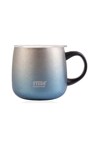 Tyeso Napoli Mug Vakumlu Paslanmaz Termal Kapaklı 355 Ml-Turuncu