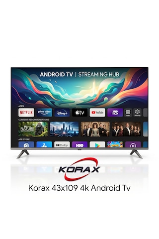 Korax KRX-TV43 43" Ultra HD Android LED TV