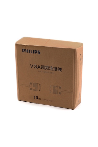 Philips Uyumlu Swv6139h/93 Siyah 3+6 Erkek-erkek 15 Pin 10 Metre Vga Kablo Pc Bilgisayar Monitör Görüntü Kablosu