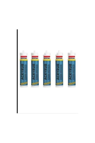 Silikonize Mastik 500gr Beyaz 5 Adet