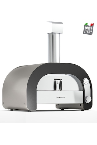 Fontana Forni Maestro 60 Gazlı Pizza Fırını Inox - Siyah