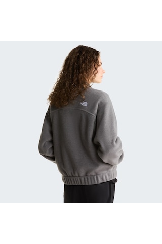The North Face W Fleece Collared Kadın Polar-34094 Gri