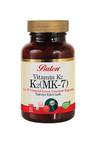 Balen Vitamin K2 D Vitamini K2 Mk7 450 MG 60 Kapsül