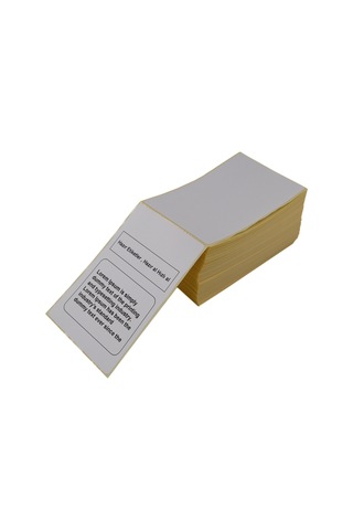 100mm X 150mm 500 Adetlik Paketlerde Lamine Termal Z Katlama Kargo Etiketi - Yazıcı Uyumlu, Yüksek Kaliteli Gönderi Etiketi