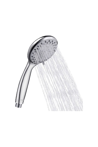 Banyo Tepe Duş Başlığı - Kademeli Fonksiyonlu Duş Başlığı - Duş Sistemi Duş Başlığı Beyaz Krom Banyo Renkli
