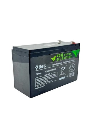 Ttec Jel Akü 12v 7ah, Güneş Paneli Sistemleri İçin