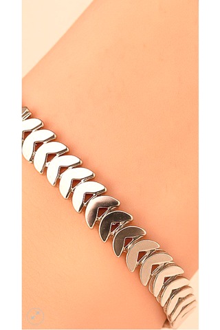 Zarif Kadın Çelik Takı Balık Kılçığı Desen -gümüş Renk Balık Kılçığı Model Bileklik-dayanıklı Paslanmaz Çelik Bileklik Gümüş