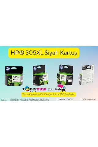 Hp Deskjet Plus 4120 Kartuş / Hp 305XL  Paket Siyah ve Renkli Kartuş