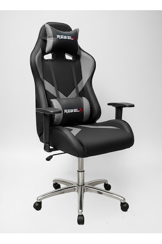 Oyuncu Koltuğu Basic Krom Ayak Gri Renk