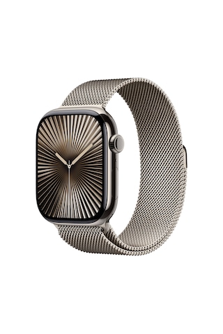 Apple Watch Series 10 GPS + Cellular 46 MM Titanyum Kasa Milano Loop S/M Akıllı Saat (Apple Türkiye Garantili)