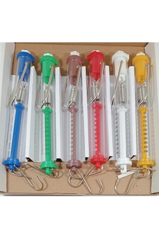 Dinamometre 6’lı Set 2.5 N 5 N 10 N 20 N 30 N 50 N