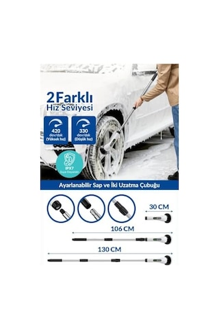 Elektrikli Temizlik Fırçası, Şarjlı Temizlik Fırçası 7 Adet Farklı Başlık İle, Mutfak Ve Banyolarda Birçok Temizlik Görevi İçin, Küvet, Duş, Fayans Ve Zemin İçin Temizlik Malzemeleri