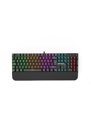 Ikg-458 Rgb Mekanik Gaming Klavye Red Switch Bilek Destekli Anti-ghosting Multimedya Tuşlu