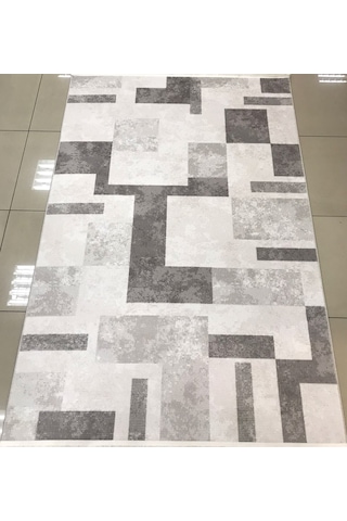 Merinos Halı Vista 76585 096 Serisi Triko Akrilik Salon Oturma Yatak Odası Halısı Gri - Krem