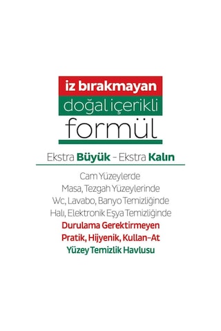 Easy Clean Yüzey Temizlik Havlusu 100' Lü X 3 Adet Diğer