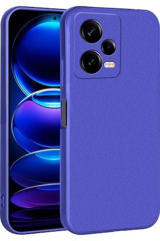 Xiaomi Redmi Note 12 Pro 5g Kılıf Zore Premier Silikon Kapak Saks Mavi