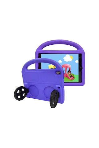 Ardemix Apple Uyumlu iPad Pro 10.5 7.nesil Wheel Car Tekerlek Standlı Tablet Eva Siliko Tablet Kılıfı