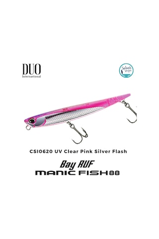 Duo Bay Ruf Manic Fish 88 Csı0620 Uv Clear Pink Silver Flash
