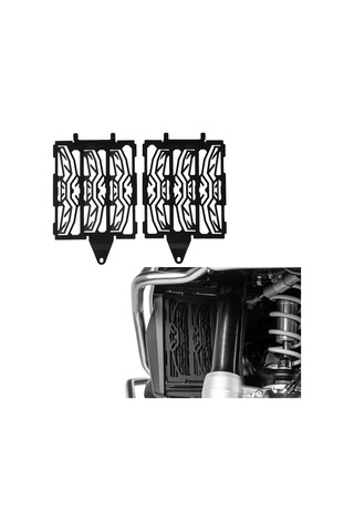 Ranyeek Bmw R1300gs 2023-2024 İçin Alüminyum Radyatör Koruması, Çakıl Ve Çöpten Koruma, Siyah, Çiftli Set