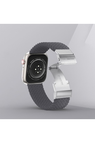 Watch 10 42mm Amazingthing Titan Weave 2.seri Sport Örgü Kordon Gri