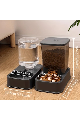 Honeybeeshop Beyaz Su Ve Mama Kabı Seti Dayanıklı Plastik Kedi Köpek Yemek Ve Su Kapları Küçük Hayvanlar İçin