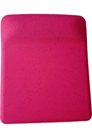 Fuşya Kum Desen Bilek Destekli Kaymaz Taban Bilgisayar Notebook Mouse Pad - Bileklikli Mauspad
