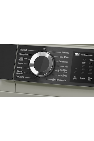 Bosch Serie 6 WGK252ZSTR 1200 Devir 10 KG Çamaşır Makinesi Gümüş