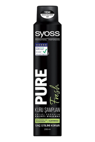 Syoss Pure Fresh Kuru Şampuan 200 ML