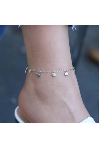 Güneş Pul Gümüş Halhal Gümüş