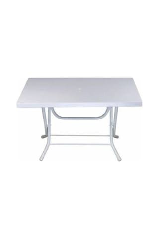 Netbazaars Plastik Katlanır Masa 70x120cm. Ölçülerinde Bahçe Ve Balkonlarda Kolay Kullanım Nocolor-abc0272d