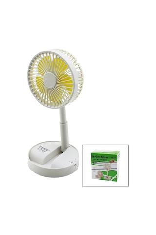 Masa Üstü Vantilatör Usb Şarjıl Katlanır Fan 13.6cm - Uzayan Ayak 11-16cm 180 Derece Telefonluklu Gs