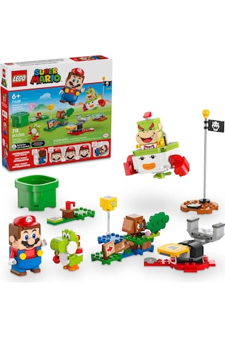 LEGO® Super Mario™ İnteraktif LEGO® Mario™ ile Maceralar 71439 – 6 Yaş ve Üzeri Çocuklar İçin Yoshi İçeren Oyuncak Araç Yapım Seti (218P)