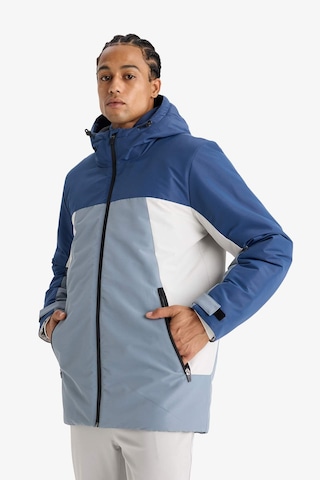 Defacto Defactofit Su Geçirmez Regular Fit Kapüşonlu Fermuarlı Rüzgar Geçirmez Mont E9488ax25wnın231 İndigo