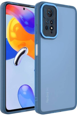 Xiaomi Redmi Note 11 Pro 5g İle Uyumlu Kılıf Kamera Korumalı Transparan Arka Yüzey Telefon Kılıfı
