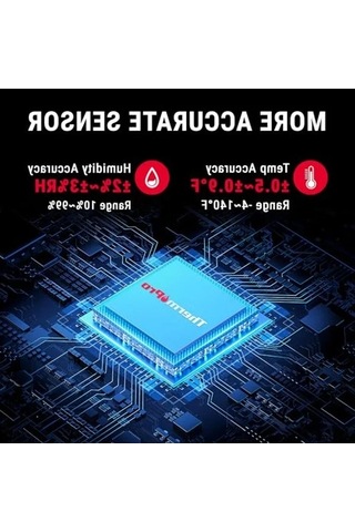 Bluetooth Akıllı Termometre Ve Nem Ölçer, 80m Menzil