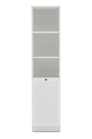 Terra Kitaplık 40x173x31 Cm Beyaz - Modern Tasarım Gri