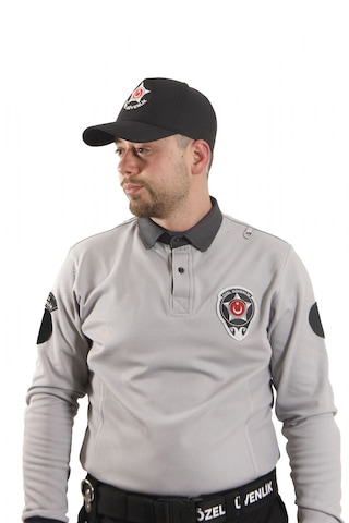 Yeni Tip Kamu Özel Güvenlik Kışlık Sweatshirt Armalı Açık Füme