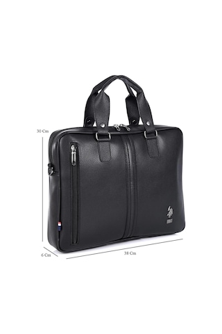 U.S. Polo Assn. Us Polo Assn 6753 Omuz Askılı Laptop Çantası Evrak Çantası Siyah