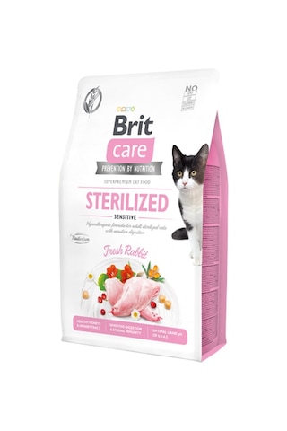 Brit Care Tahılsız Tavşan Etli Kısırlaştırılmış Yetişkin Kedi Maması 2 KG Brit Care Tahılsız Tavşan Etli Kısırlaştırılmış Yetişkin Kedi Maması 2 KG
