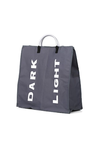 Cbtx Katlanabilir 2 Bölümlü Katlanabilir Çamaşır Sepeti Dayanıklı Oxford Kumaş  - Koyu Gri Diğer