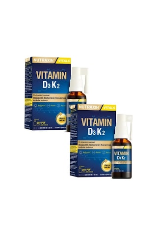 Nutraxin Vitals D3K2 Vitamin Sprey 2 x 30 ML Nutraxin Vitals D3K2 Vitamin Sprey 2 x 30 ML
