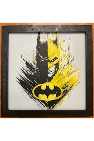 Batman 3d Baskı Tablo Çerceve