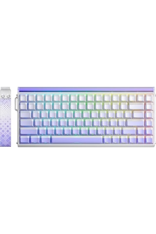 Aula Hero 84 He Manyetik Klavye Rapid Trigger Jade King Switch 8000hz Rgb Neon Tkl Hot Swap Oyuncu Klavyesi Mor