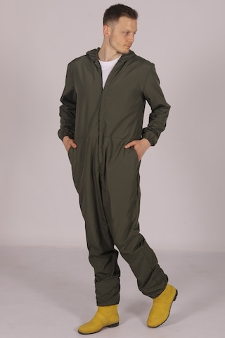 İşçi Tulumu  Yağmurluk Çiftçi Bahçıvan Kuaför Laboratuvar Sıvı Geçirmez Terletmez Kumaş Yeşil