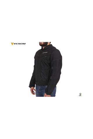 Venom Dynamic Pro Yeni Seri Cordura Motorcu Ceketi Yazlık Full Fileli Mont