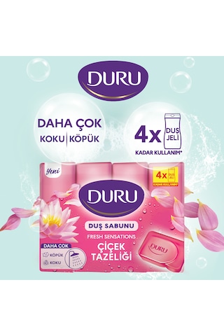 Duru Fresh Sensations Çiçek Tazeliği 16 Adet Duş Sabunu 4 x 600 G