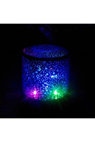 Soulader Usb Projektör Işığı İle Yatak Odası Ve Çocuk Odası İçin Dekoratif Gece Lambası, 2'li Paket Siyah