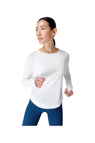Sweaty Betty Sweaty Betty Breathe Easy Long Sleeve Top Kadın Beyaz Tişört Wht Beyaz
