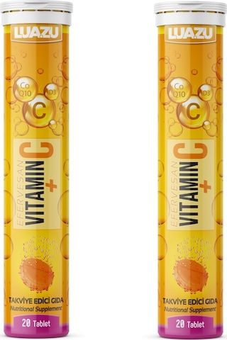 Luazu Vitamin C Coenzyme Q10 D3 Takviye Edici Gıda 2 x 20 Tablet